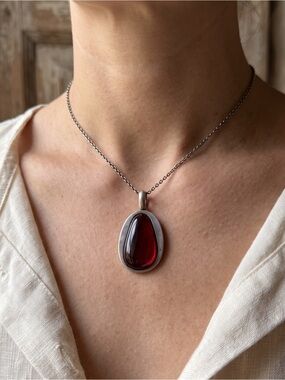 Red Amber Pendant Only.